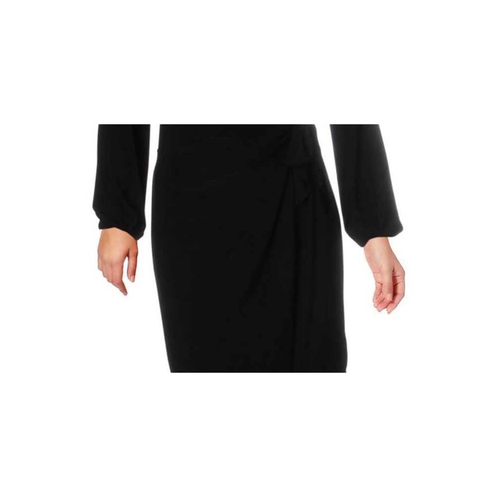 Ralph Lauren Women's Joni Wrap Business Wear to Work Dress Black Size 16 - Picture 3 of 3